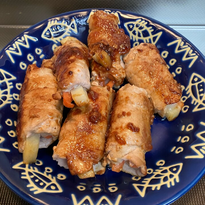人参とジャガイモの肉巻き^_^